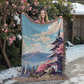 Famous Travel Destinations - Mount Fuji, Japan - 60" x 80" Heirloom Woven Blanket