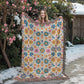 Mexican Floral Fiesta Pattern 025 - 60" x 80" Heirloom Woven Blanket
