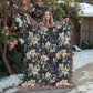 Nocturnal Bloom Pattern 006 - 60" x 80" Heirloom Woven Blanket