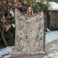 Oversized Floral Pattern 010 - 60" x 80" Heirloom Woven Blanket