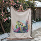 Cute Sea Turtle 006 - 60" x 80" Heirloom Woven Blanket