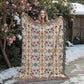 Mexican Floral Fiesta Pattern 018 - 60" x 80" Heirloom Woven Blanket