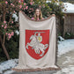 Pahonia (Belarus) - 60" x 80" Heirloom Woven Blanket