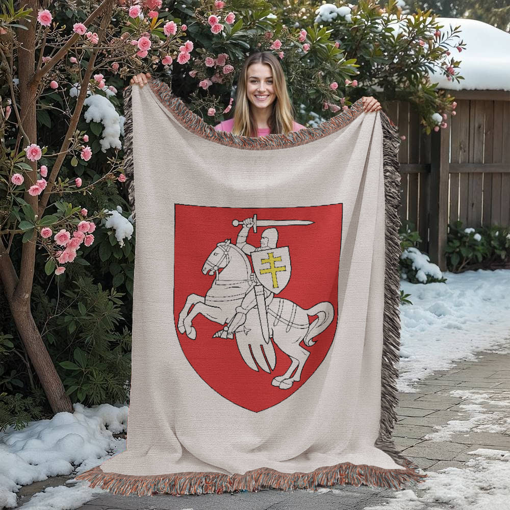 Pahonia (Belarus) - 60" x 80" Heirloom Woven Blanket