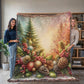 Festive Christmas Winter Scene 006 - 60" x 80" Heirloom Woven Blanket
