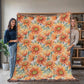 Spring Flowers Pattern 019 - 60" x 80" Heirloom Woven Blanket