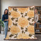 Spring Flowers Pattern 003 - 60" x 80" Heirloom Woven Blanket