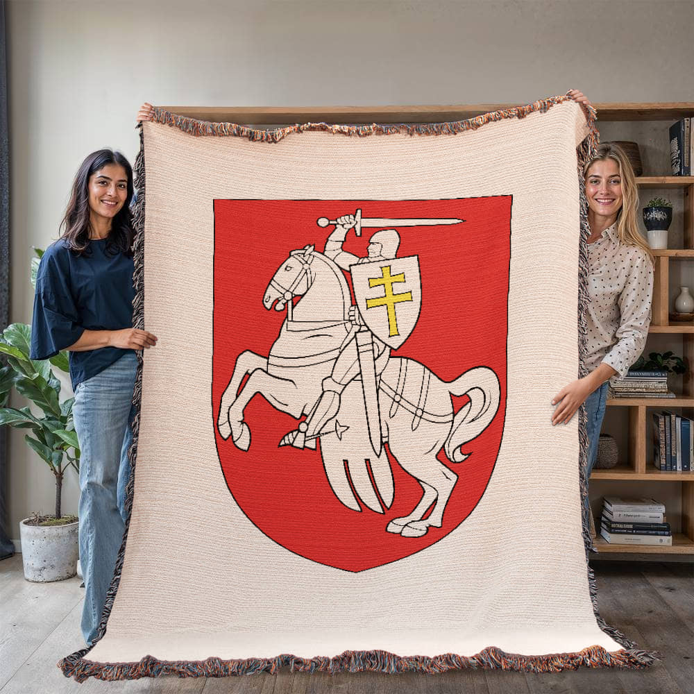 Pahonia (Belarus) - 60" x 80" Heirloom Woven Blanket