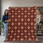 Damask Pattern 006 - 60" x 80" Heirloom Woven Blanket