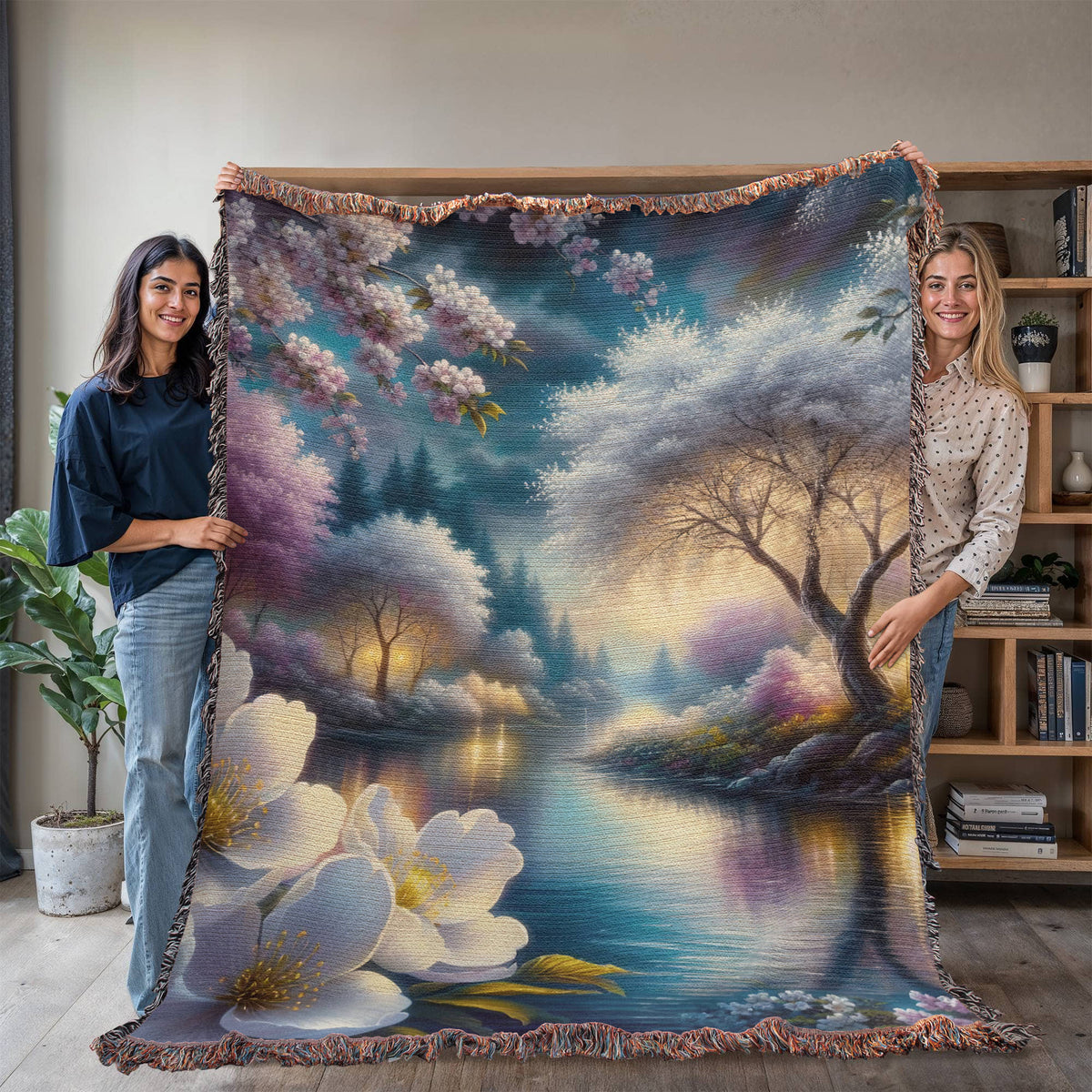 Beautiful Nature Landscape 002 - 60" x 80" Heirloom Woven Blanket
