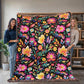 Mexican Floral Fiesta Pattern 031 - 60" x 80" Heirloom Woven Blanket