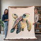 Cute Sea Turtle 010 - 60" x 80" Heirloom Woven Blanket