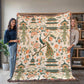 Chinoiserie Pattern 006 - 60" x 80" Heirloom Woven Blanket