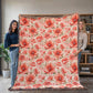 Spring Flowers Pattern 023 - 60" x 80" Heirloom Woven Blanket