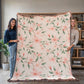 Spring Flowers Pattern 014 - 60" x 80" Heirloom Woven Blanket