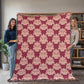 Damask Pattern 021 - 60" x 80" Heirloom Woven Blanket