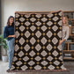 Damask Pattern 032 - 60" x 80" Heirloom Woven Blanket