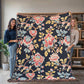 Chinoiserie Pattern 015 - 60" x 80" Heirloom Woven Blanket