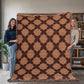 Damask Pattern 012 - 60" x 80" Heirloom Woven Blanket