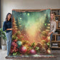 Festive Christmas Winter Scene 002 - 60" x 80" Heirloom Woven Blanket