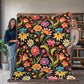 Mexican Floral Fiesta Pattern 033 - 60" x 80" Heirloom Woven Blanket
