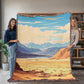 Famous Travel Destinations - Death Valley, California - 60" x 80" Heirloom Woven Blanket