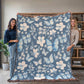 Butterflies And Flowers Pattern 023 - 60" x 80" Heirloom Woven Blanket