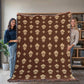 Damask Pattern 002 - 60" x 80" Heirloom Woven Blanket