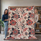 Oversized Floral Pattern 004 - 60" x 80" Heirloom Woven Blanket