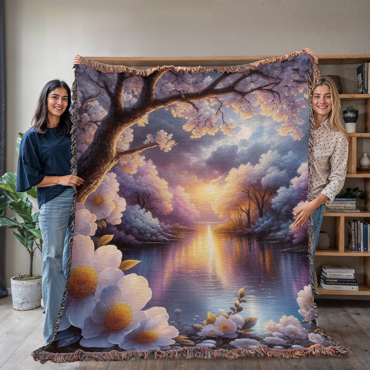 Beautiful Nature Landscape 008 - 60" x 80" Heirloom Woven Blanket