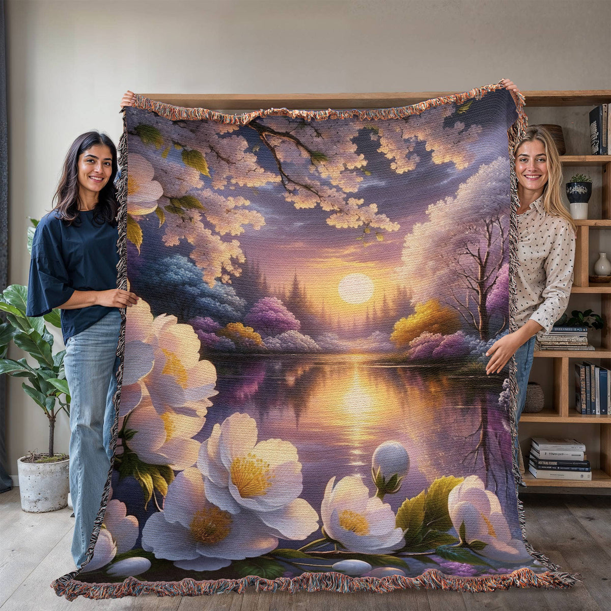 Beautiful Nature Landscape 006 - 60" x 80" Heirloom Woven Blanket