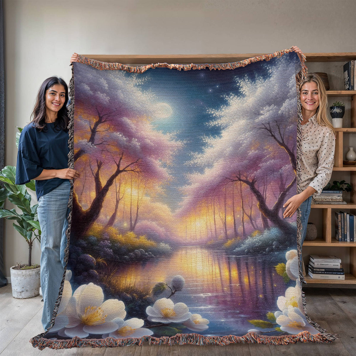 Beautiful Nature Landscape 005 - 60" x 80" Heirloom Woven Blanket