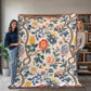 Chinoiserie Pattern 014 - 60" x 80" Heirloom Woven Blanket