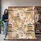 Chinoiserie Pattern 001 - 60" x 80" Heirloom Woven Blanket