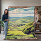Famous Travel Destinations - Wensleydale, Yorkshire, England - 60" x 80" Heirloom Woven Blanket
