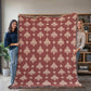 Damask Pattern 011 - 60" x 80" Heirloom Woven Blanket