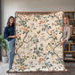 Chinoiserie Pattern 023 - 60" x 80" Heirloom Woven Blanket