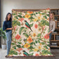 Chinoiserie Pattern 026 - 60" x 80" Heirloom Woven Blanket