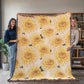 Spring Flowers Pattern 016 - 60" x 80" Heirloom Woven Blanket