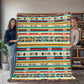 Mexican Textile Pattern 010 - 60" x 80" Heirloom Woven Blanket