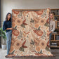 Oversized Floral Pattern 015 - 60" x 80" Heirloom Woven Blanket
