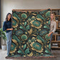 Oversized Floral Pattern 006 - 60" x 80" Heirloom Woven Blanket