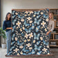 Butterflies And Flowers Pattern 027 - 60" x 80" Heirloom Woven Blanket