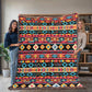 Mexican Textile Pattern 011 - 60" x 80" Heirloom Woven Blanket