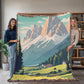 Famous Travel Destinations - Dolomites, Italy - 60" x 80" Heirloom Woven Blanket