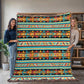 Mexican Textile Pattern 012 - 60" x 80" Heirloom Woven Blanket