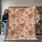 Oversized Floral Pattern 013 - 60" x 80" Heirloom Woven Blanket