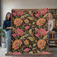 Oversized Floral Pattern 024 - 60" x 80" Heirloom Woven Blanket