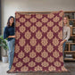Damask Pattern 013 - 60" x 80" Heirloom Woven Blanket