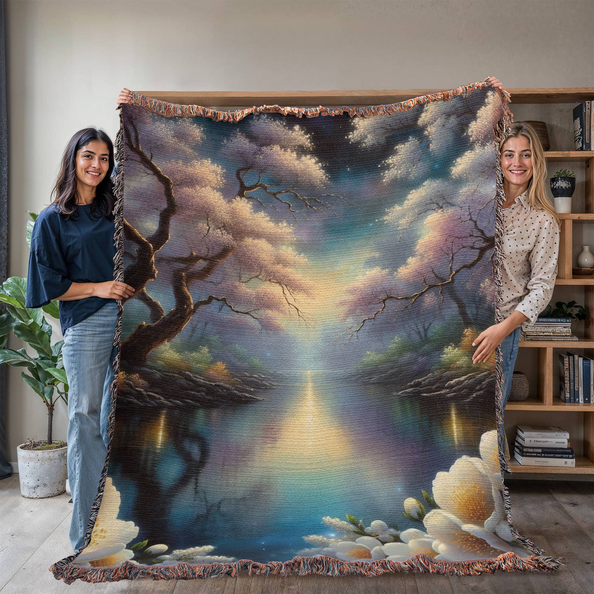 Beautiful Nature Landscape 003 - 60" x 80" Heirloom Woven Blanket